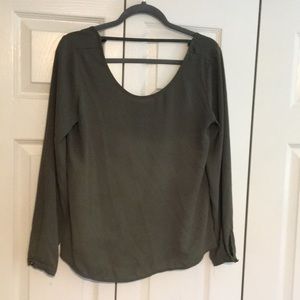 Forever 21 Olive Blouse